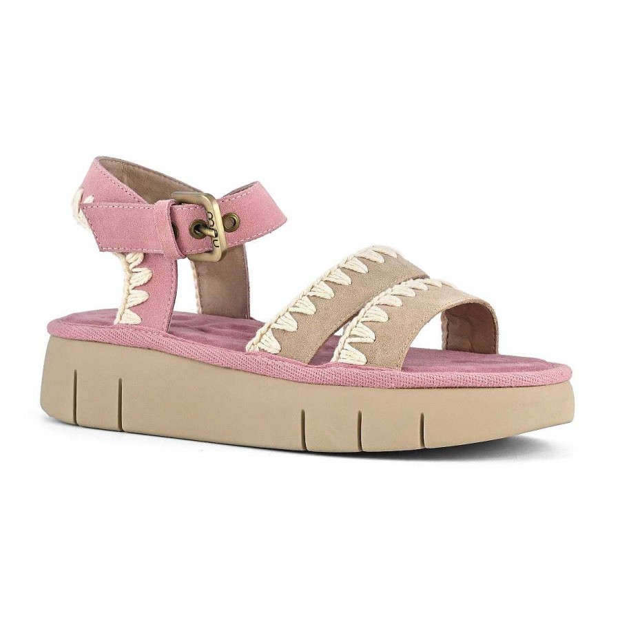 Vrouwen Mou boots Sandalen | Stuiterende Sandaal Roze Zand