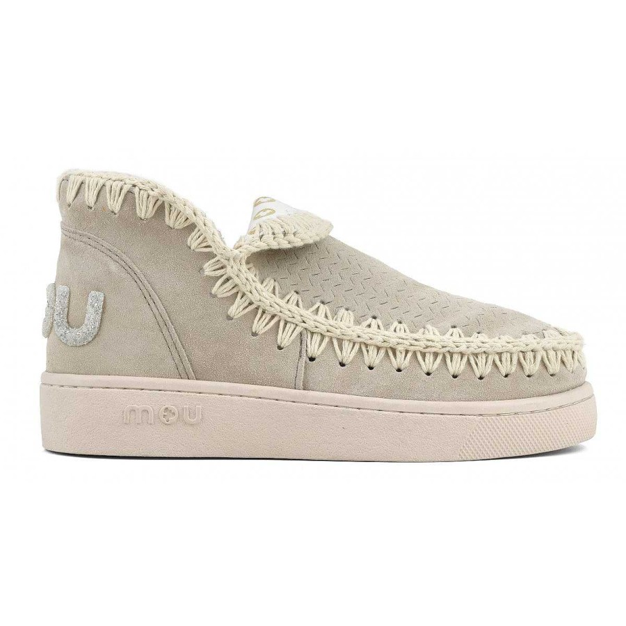 Vrouwen Mou boots Sneakers | Sneaker Monochroom Glitterlogo