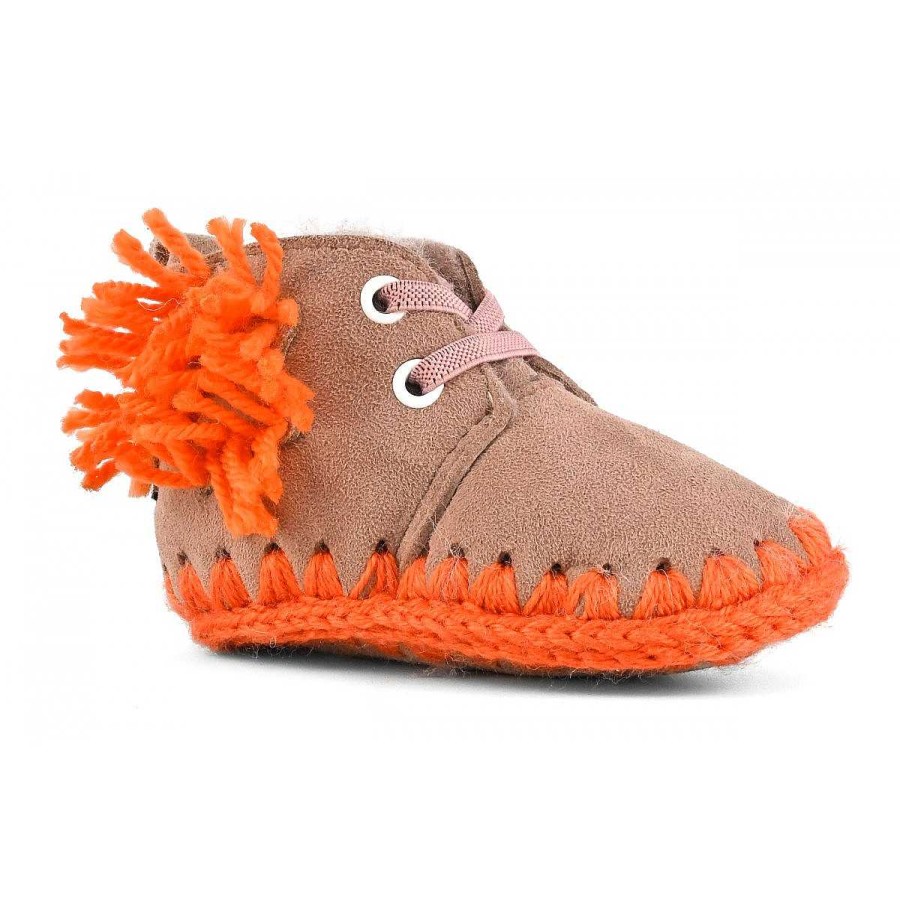 Kinderen Mou boots Sneakers | Wollen Bloem Met Veters Voor Baby'S