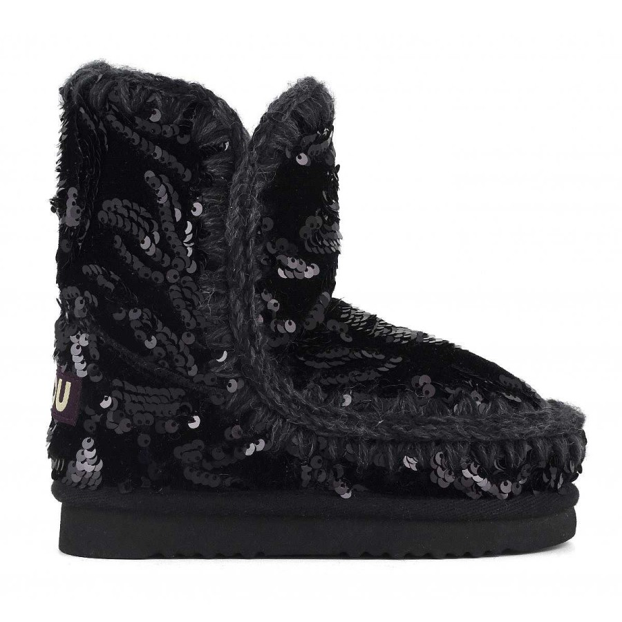 Kinderen Mou boots Halfhoge Laarzen | Eskimo Kid Fluwelen Glamour Pailletten