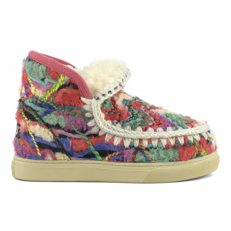 Vrouwen Mou boots Sneakers | Eskimo Sneaker Wol Etnische Stof Etnische Wol Veelkleurig