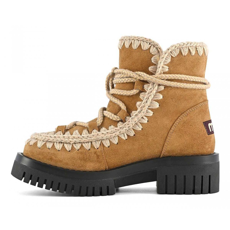 Vrouwen Mou boots Enkel Laarzen | Eskimo Combat Scoubidou-Kant