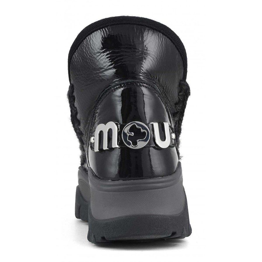 Vrouwen Mou boots Stevig | Dikke Eskimo Sneaker Met Groot Metallic Logo