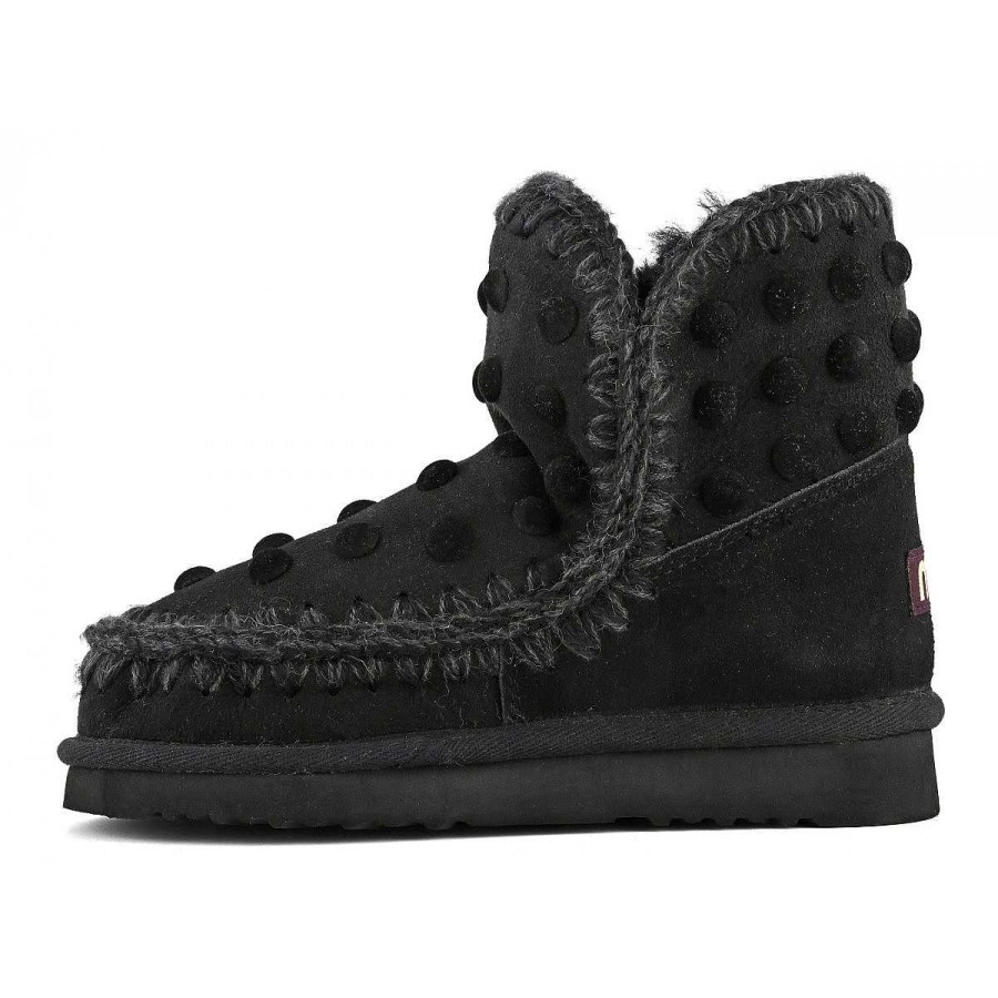 Vrouwen Mou boots Enkel Laarzen | Eskimo 18 Fluwelen Studs