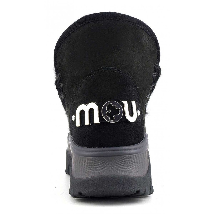 Vrouwen Mou boots Stevig | Dikke Eskimo Sneaker Met Groot Metallic Logo