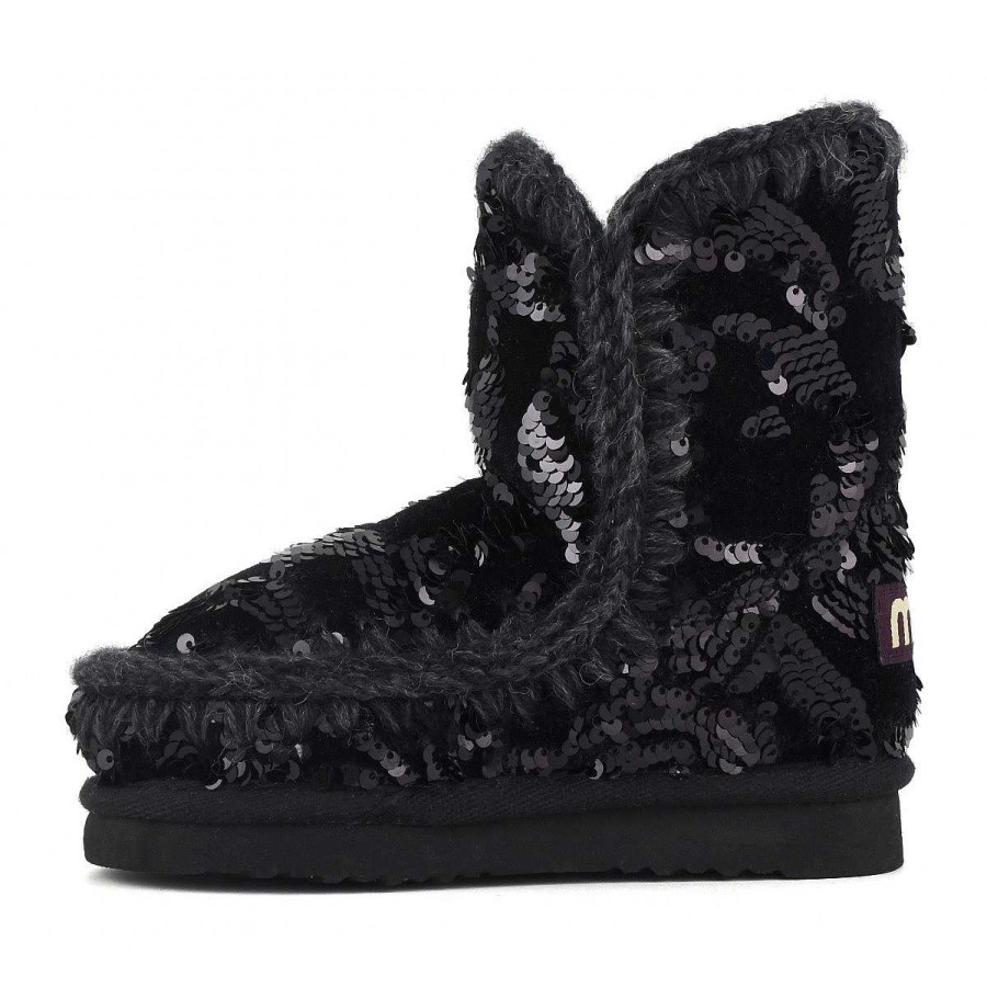 Kinderen Mou boots Halfhoge Laarzen | Eskimo Kid Fluwelen Glamour Pailletten