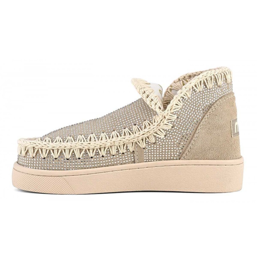 Vrouwen Mou boots Sneakers | Zomer Eskimo Sneaker Toon-Op-Toon Hotfix Krijt