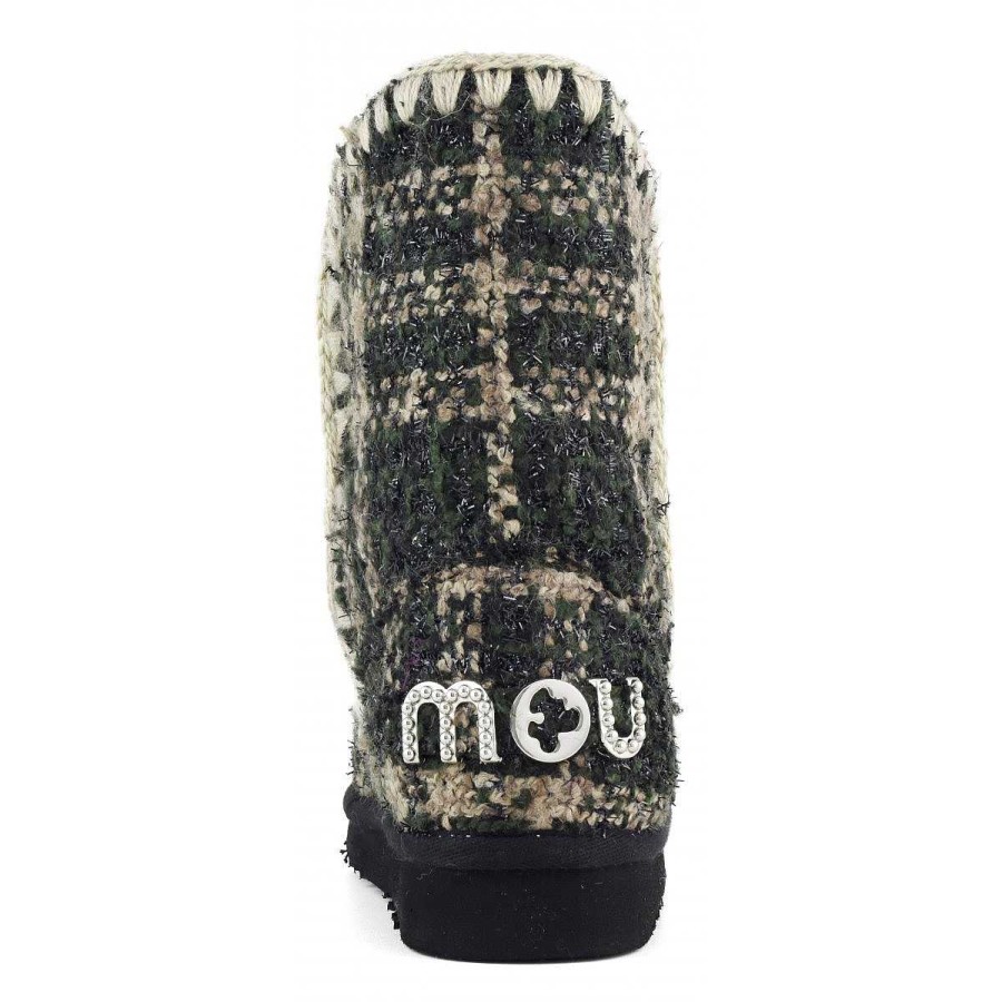 Vrouwen Mou boots Enkel Laarzen | Eskimo 24 Tartan - Grote Logo-Noppen