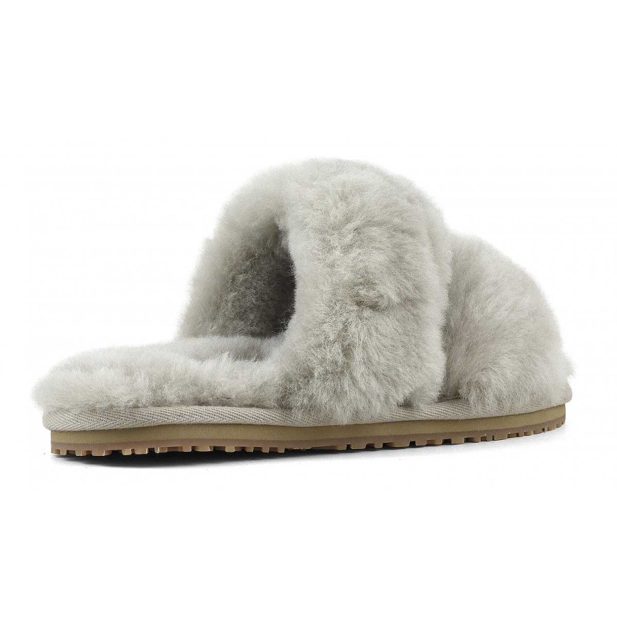 Vrouwen Mou boots Slippers | 2 Strepen Schapenvacht Bont Pantoffel