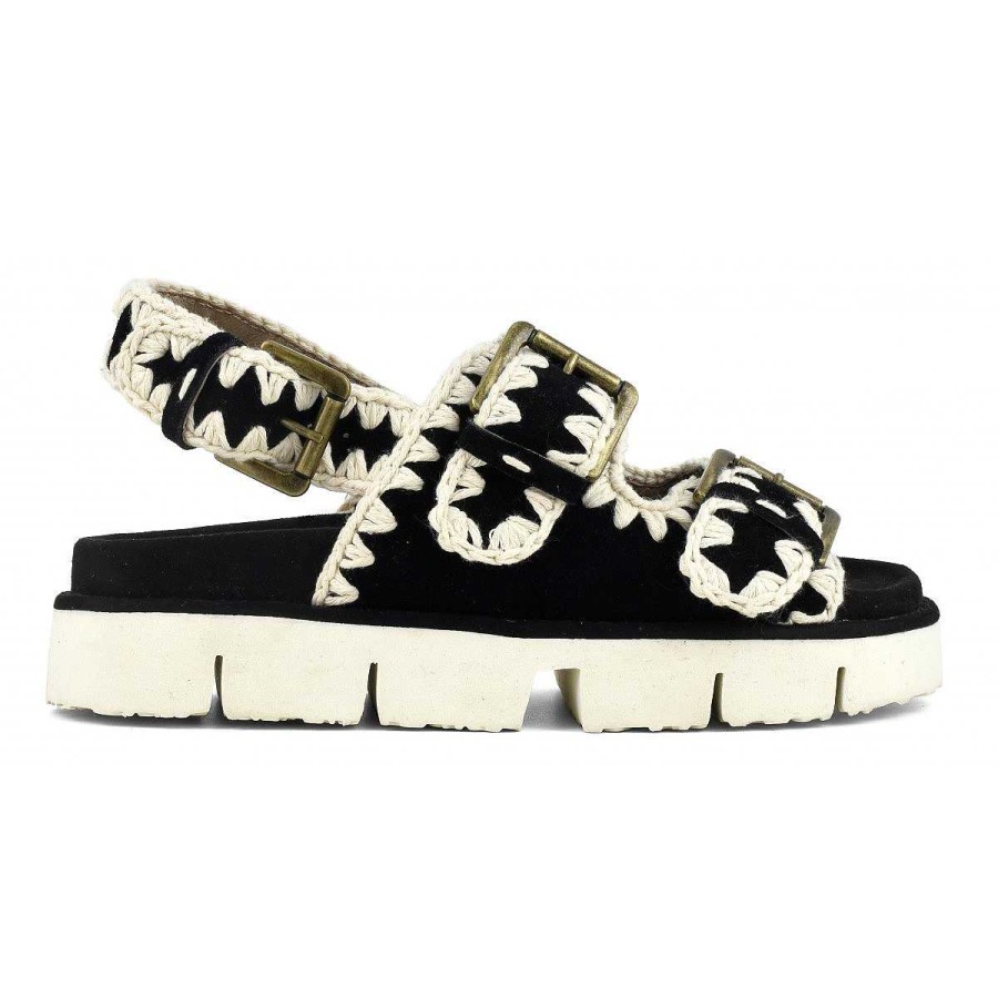 Vrouwen Mou boots Sandalen | Bio Twee Gespen En Rugband