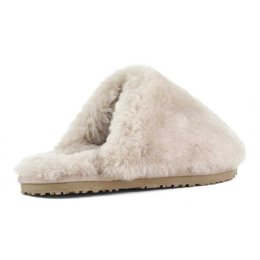 Vrouwen Mou boots Slippers | Pantoffel Van Schapenvacht Met Gesloten Neus