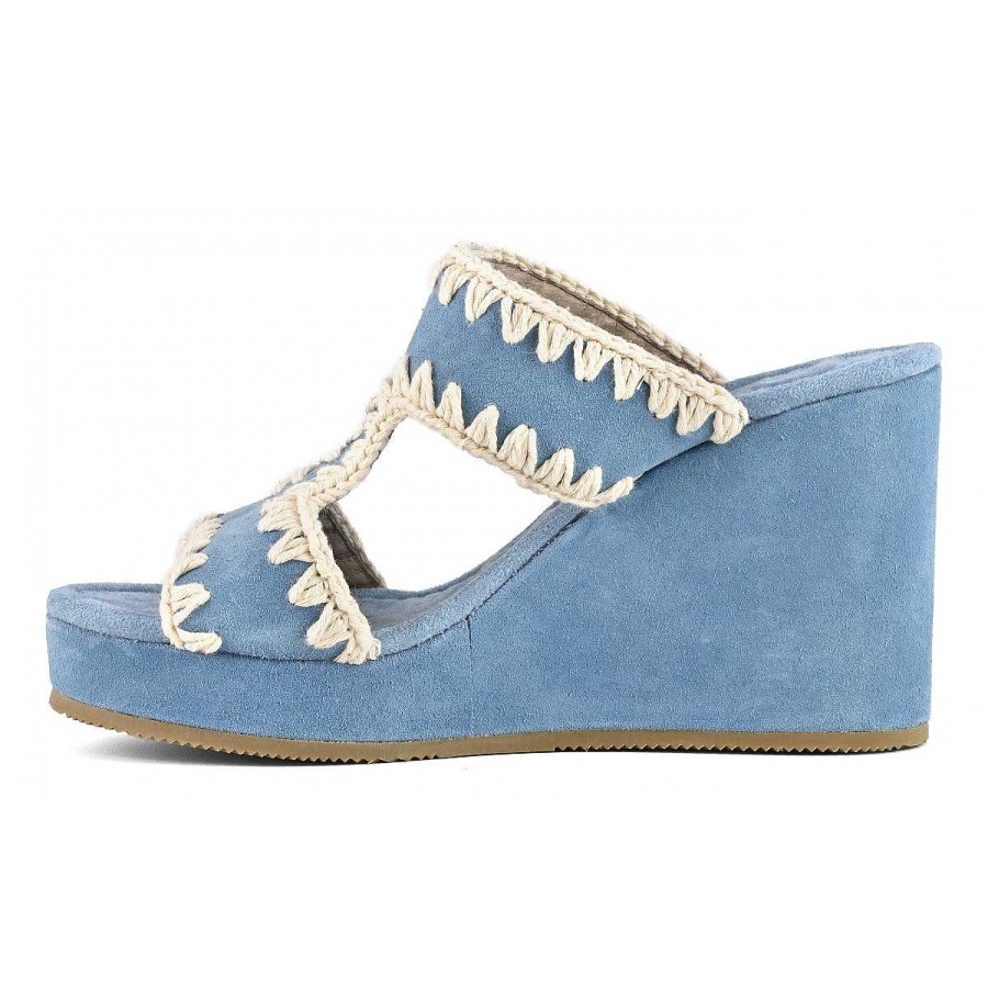 Vrouwen Mou boots Wiggen | Sleehak Effen Suede