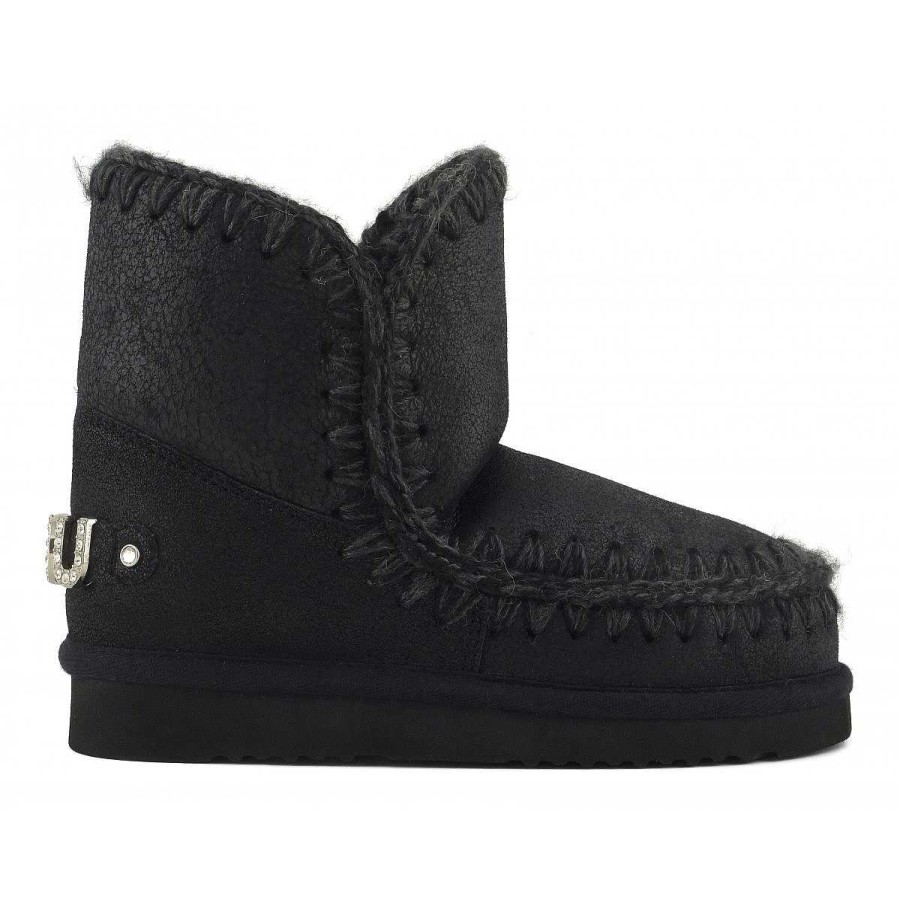 Vrouwen Mou boots Enkel Laarzen | Eskimo 18 Strass-Logo