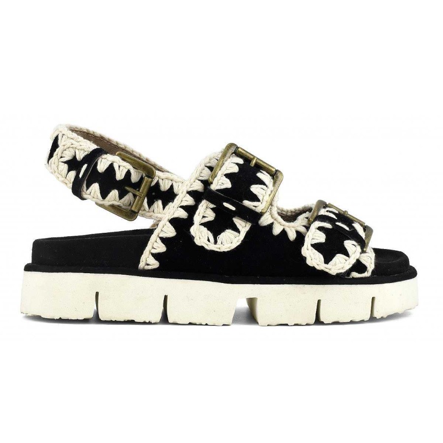 Vrouwen Mou boots Sandalen | Bio Twee Gespen En Rugband