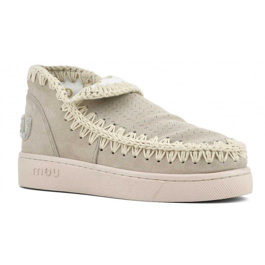 Vrouwen Mou boots Sneakers | Sneaker Monochroom Glitterlogo