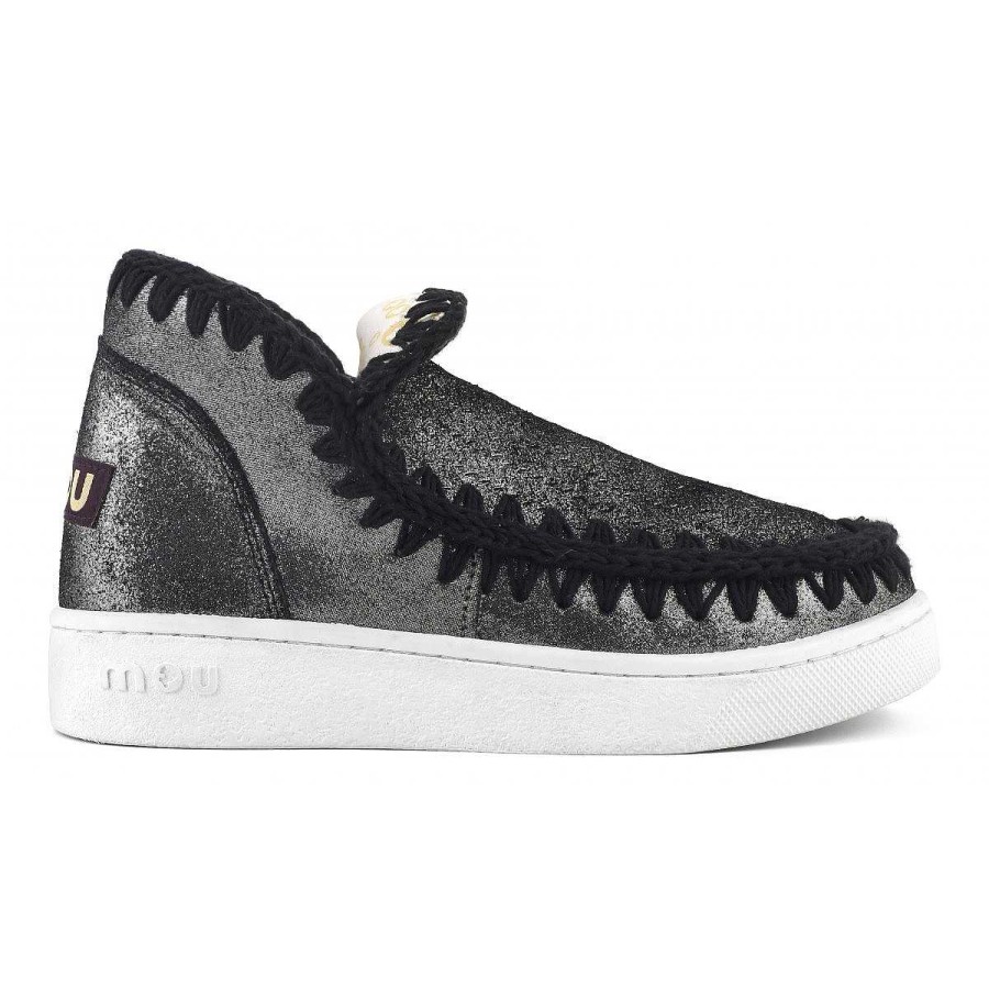 Vrouwen Mou boots Sneakers | Zomer Eskimo Sneaker Geperforeerde Microglitter