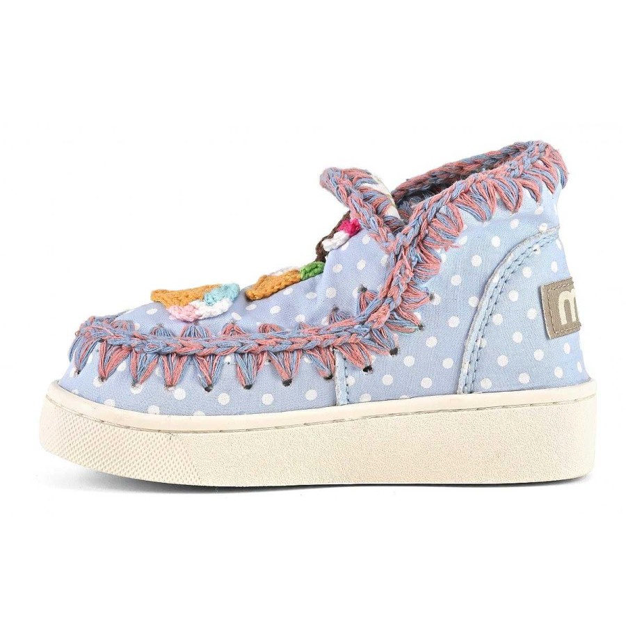 Kinderen Mou boots Sneakers | Zomer Eskimo Sneaker Kid Gehaakte Ijsjes Lichtblauw