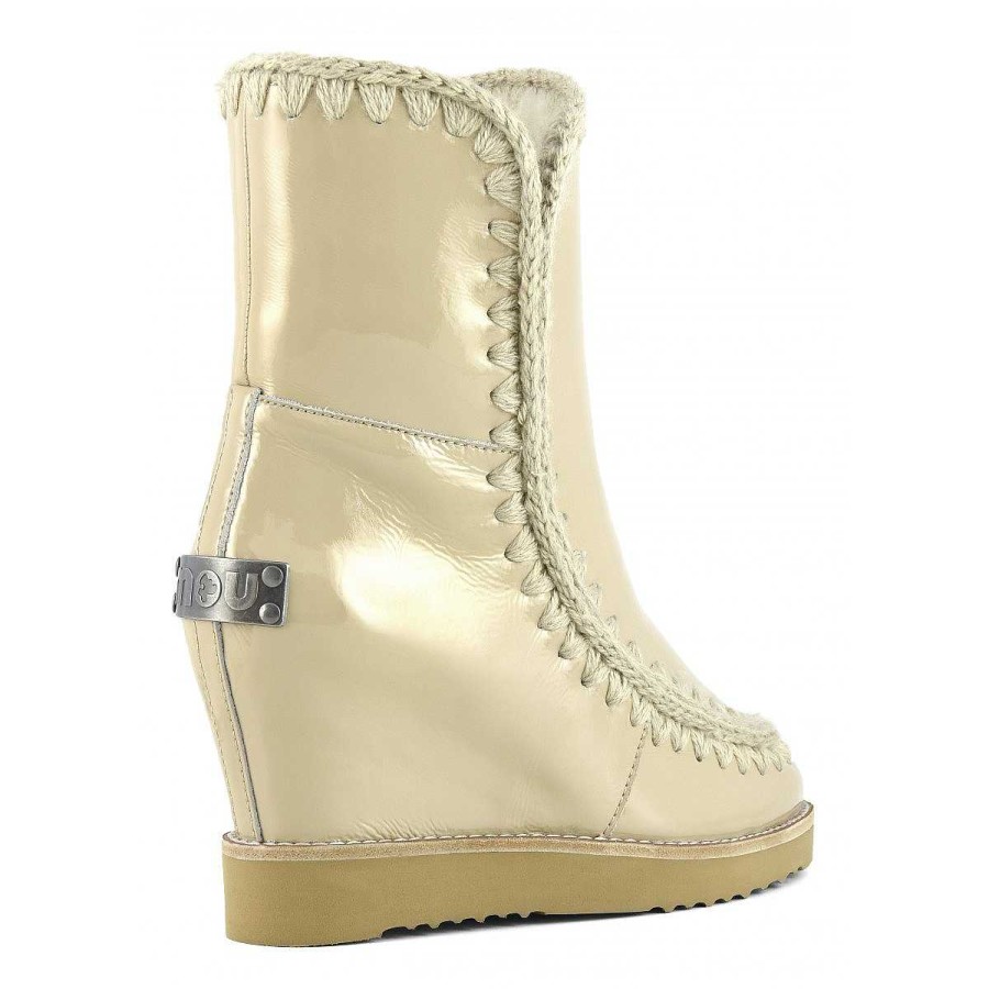 Vrouwen Mou boots Binnenste Wig | Franse Teen Wig Kort