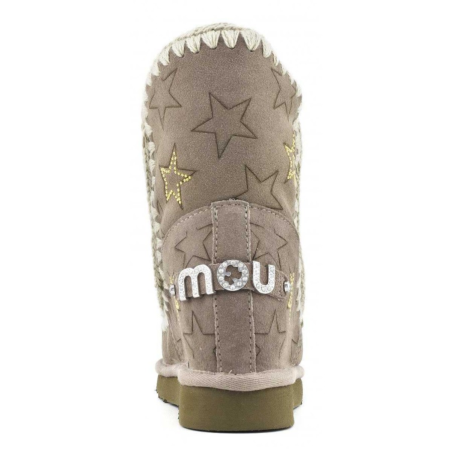 Vrouwen Mou boots Binnenste Wig | Binnenwig Gelaserde Sterren En Microstuds