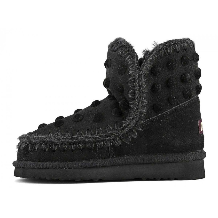 Vrouwen Mou boots Enkel Laarzen | Eskimo 18 Fluwelen Studs