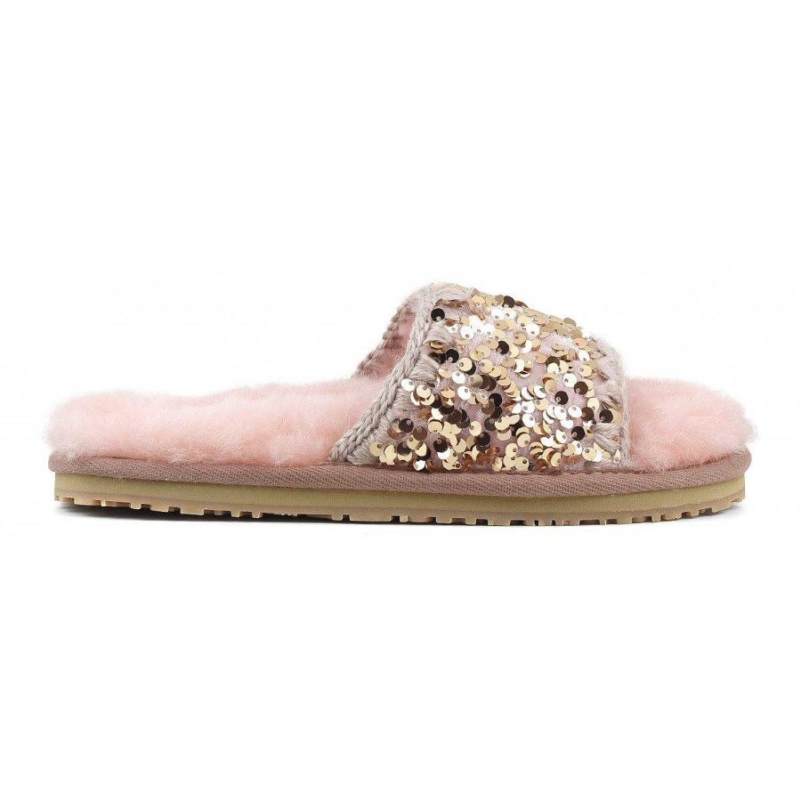 Vrouwen Mou boots Slippers | Schuif Pantoffel Pailletten