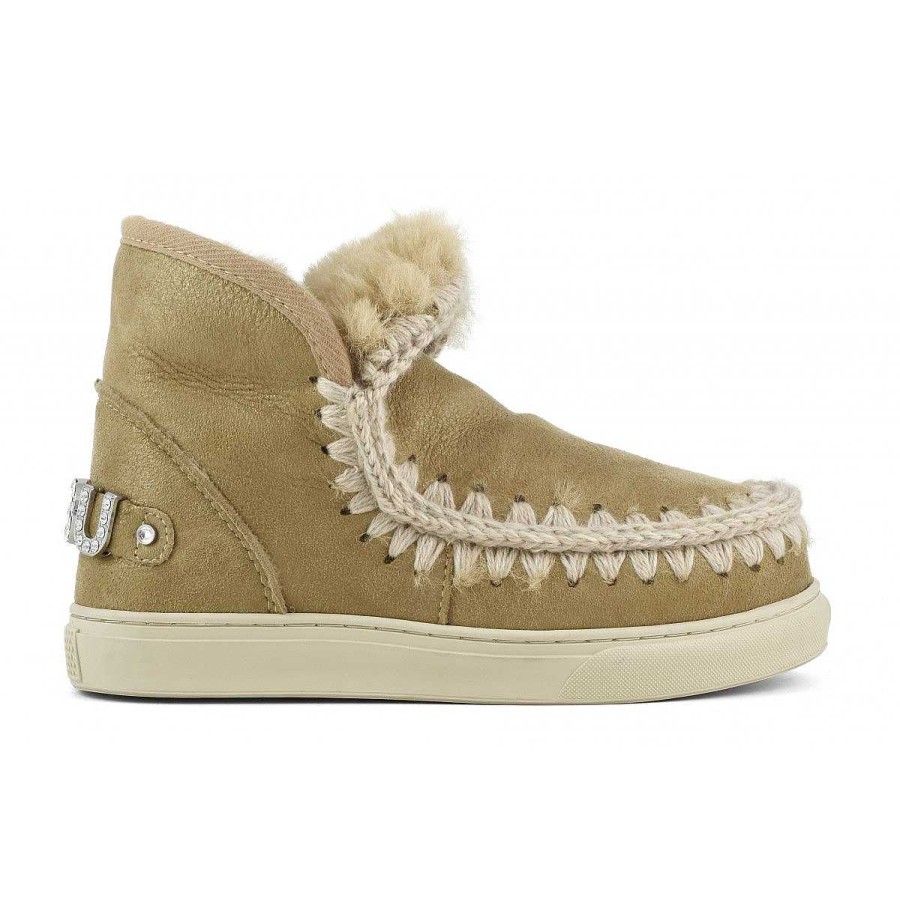 Vrouwen Mou boots Sneakers | Eskimo Sneaker Steentjes Groot Logo