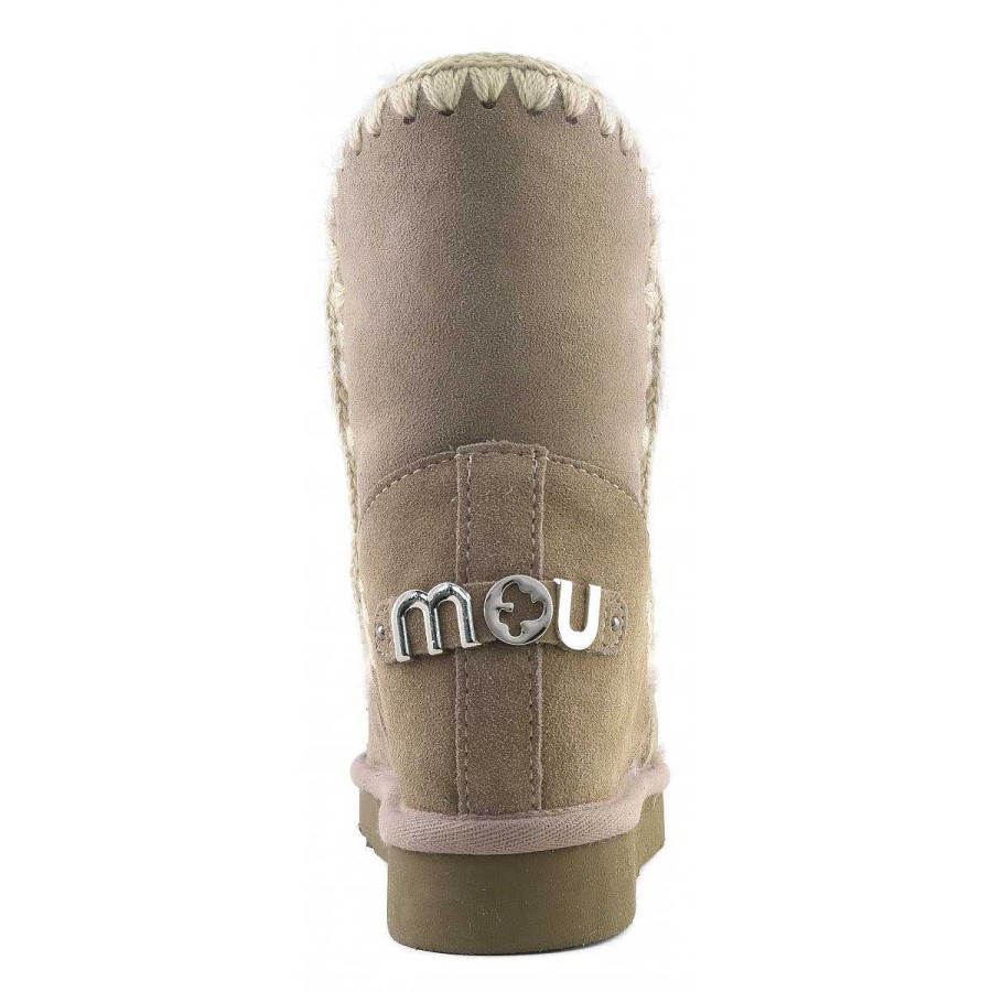 Vrouwen Mou boots Binnenste Wig | Binnenwig Kort Metallic Logo Met Grote Letters