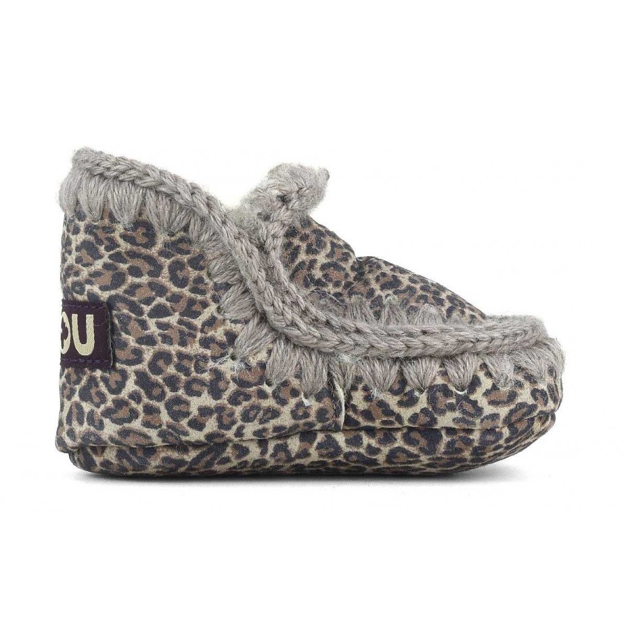 Kinderen Mou boots Sneakers | Eskimo-Baby Klein Cheetah-Leer