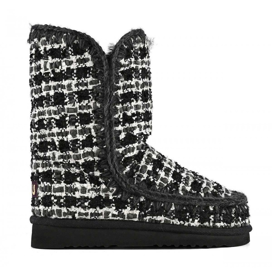 Vrouwen Mou boots Enkel Laarzen | Eskimo 24 Tweed Met Lurex