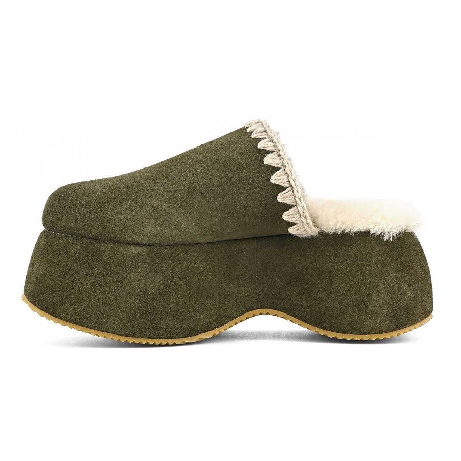 Vrouwen Mou boots Stevig | Stevig Platformsuede