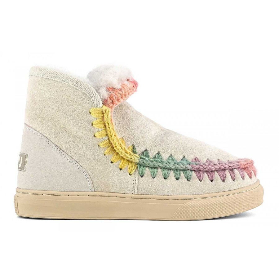 Vrouwen Mou boots Sneakers | Eskimo Sneaker Met Regenboogstiksels