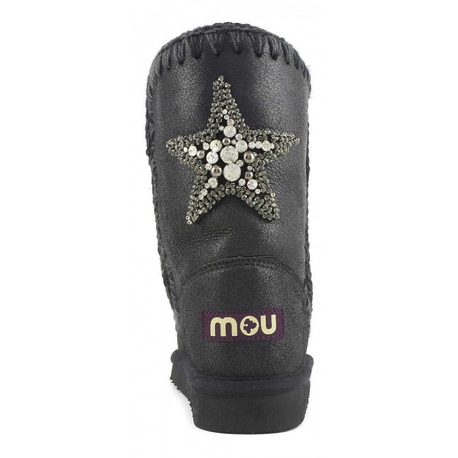 Vrouwen Mou boots Enkel Laarzen | Eskimo 24 Back Star-Patch