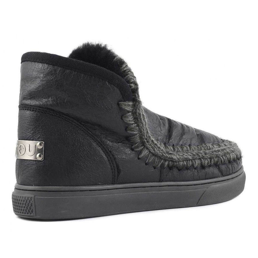 Man Mou boots Sneakers | Eskimo Sneaker Heren Waxi Zwart