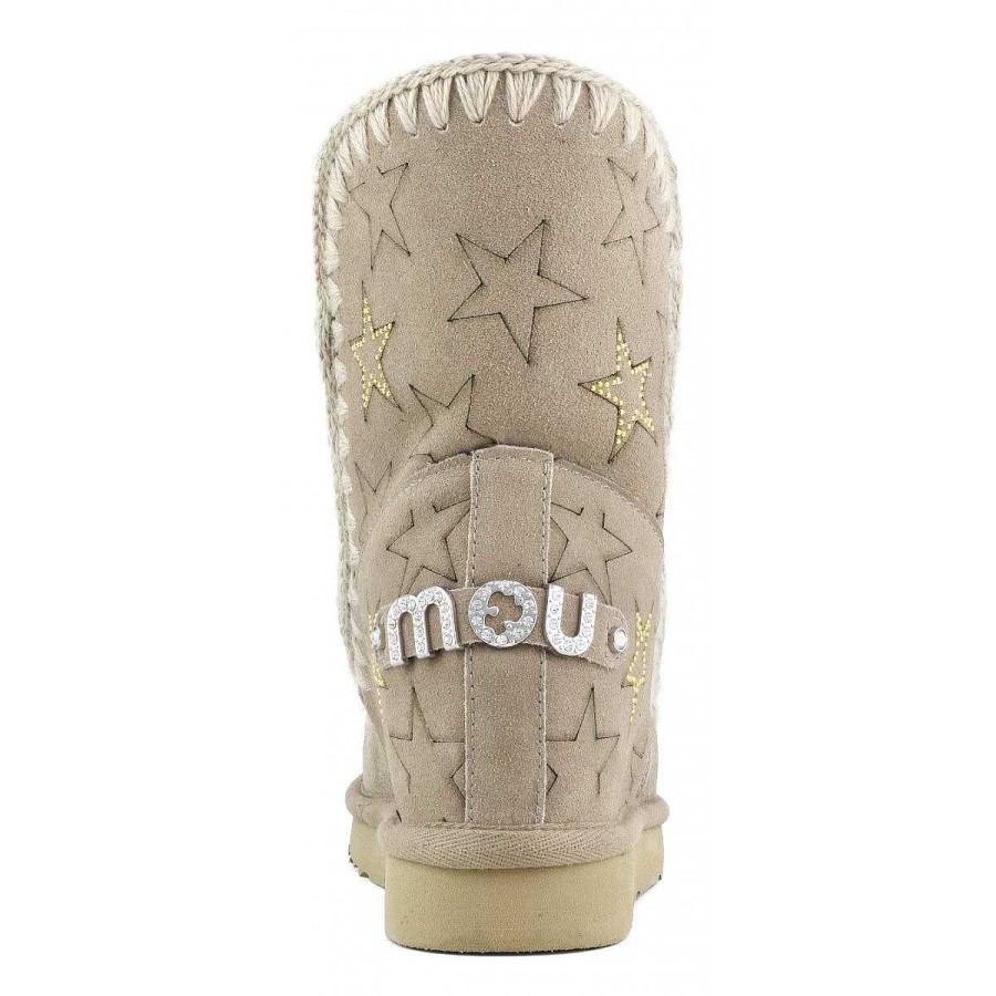 Vrouwen Mou boots Binnenste Wig | Binnenwig Gelaserde Sterren En Microstuds