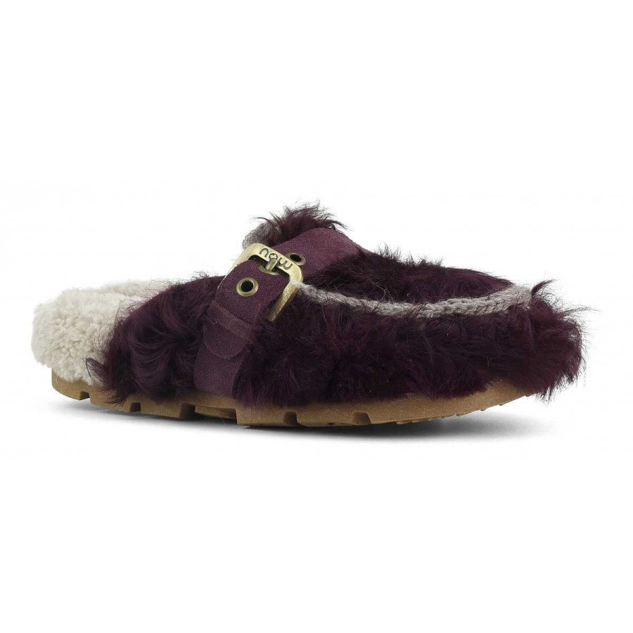 Vrouwen Mou boots Slippers | Winter Bio Checkiang-Gesp