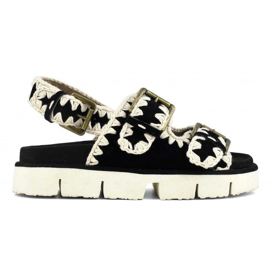 Vrouwen Mou boots Sandalen | Bio Twee Gespen En Rugband