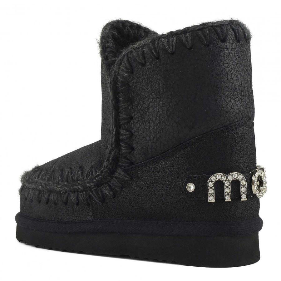 Vrouwen Mou boots Enkel Laarzen | Eskimo 18 Strass-Logo