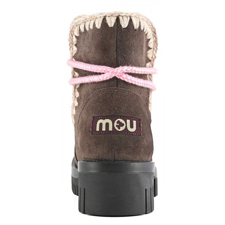 Vrouwen Mou boots Enkel Laarzen | Eskimo Combat Scoubidou-Kant