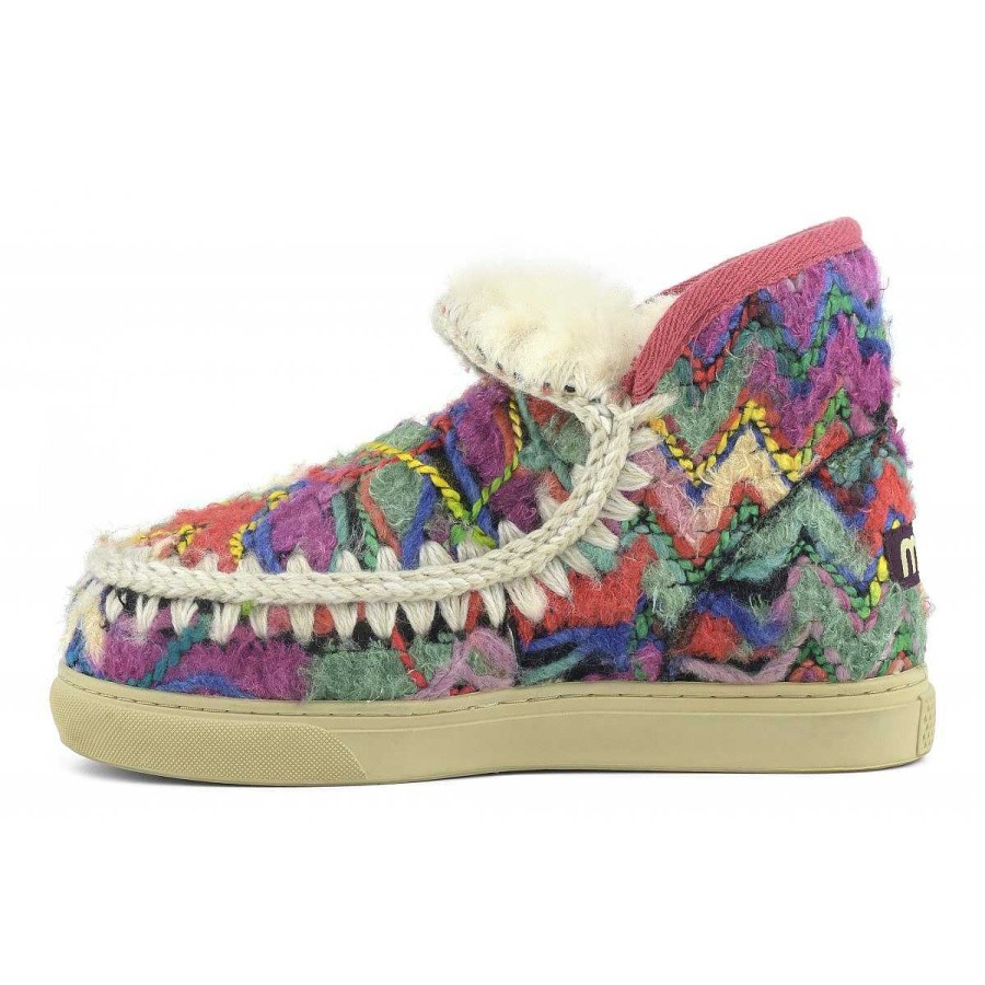 Vrouwen Mou boots Sneakers | Eskimo Sneaker Wol Etnische Stof Etnische Wol Veelkleurig