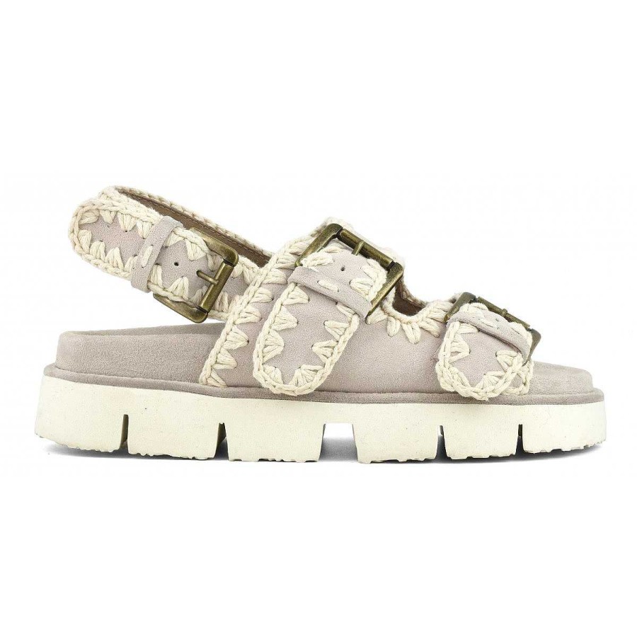 Vrouwen Mou boots Sandalen | Bio Twee Gespen En Rugband