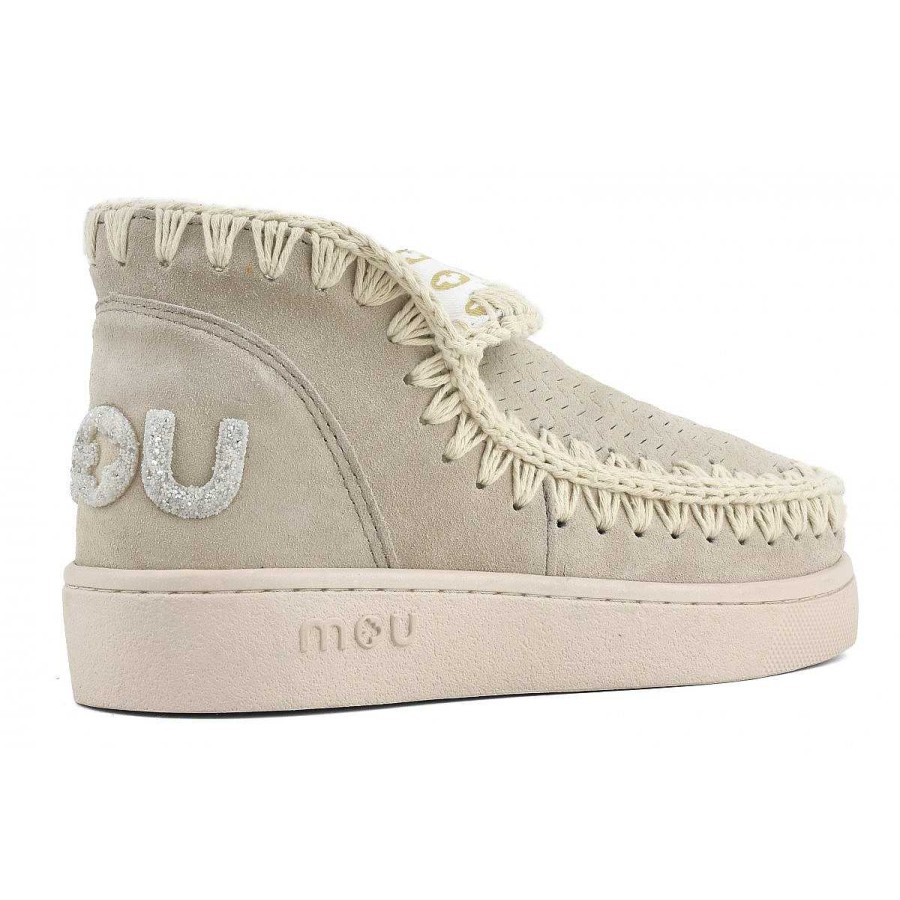 Vrouwen Mou boots Sneakers | Sneaker Monochroom Glitterlogo