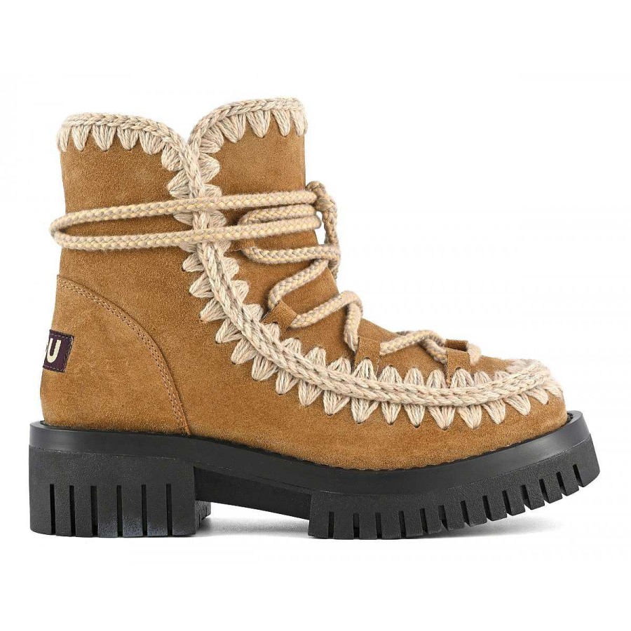 Vrouwen Mou boots Enkel Laarzen | Eskimo Combat Scoubidou-Kant