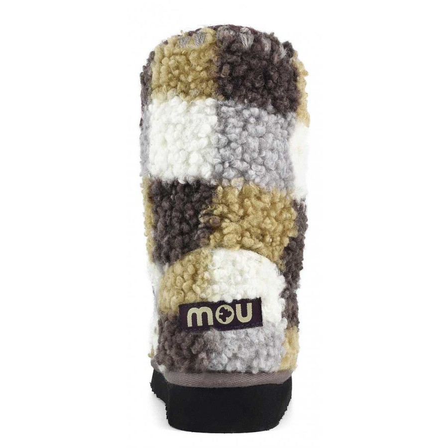 Vrouwen Mou boots Enkel Laarzen | Eskimo 24 Tartan Teddyfleece