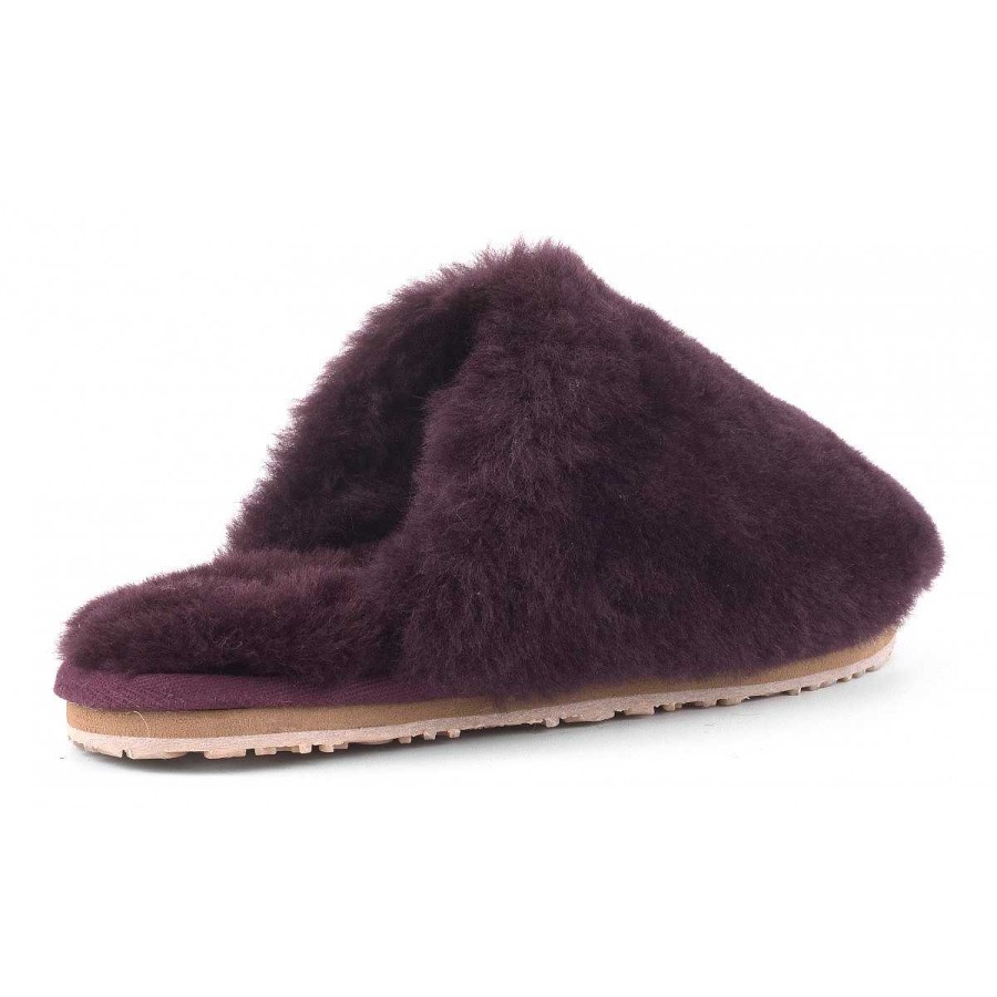 Vrouwen Mou boots Slippers | Pantoffel Van Schapenvacht Met Gesloten Neus