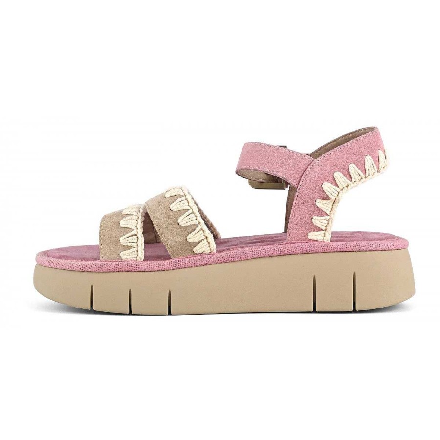 Vrouwen Mou boots Sandalen | Stuiterende Sandaal Roze Zand