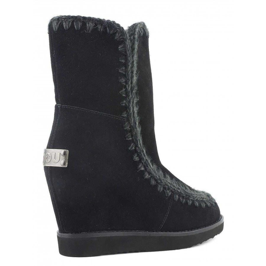 Vrouwen Mou boots Binnenste Wig | Franse Teen Wig Kort