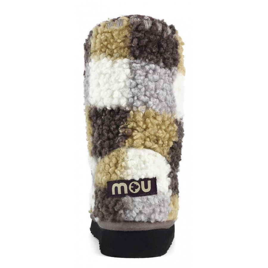 Vrouwen Mou boots Enkel Laarzen | Eskimo 24 Tartan Teddyfleece