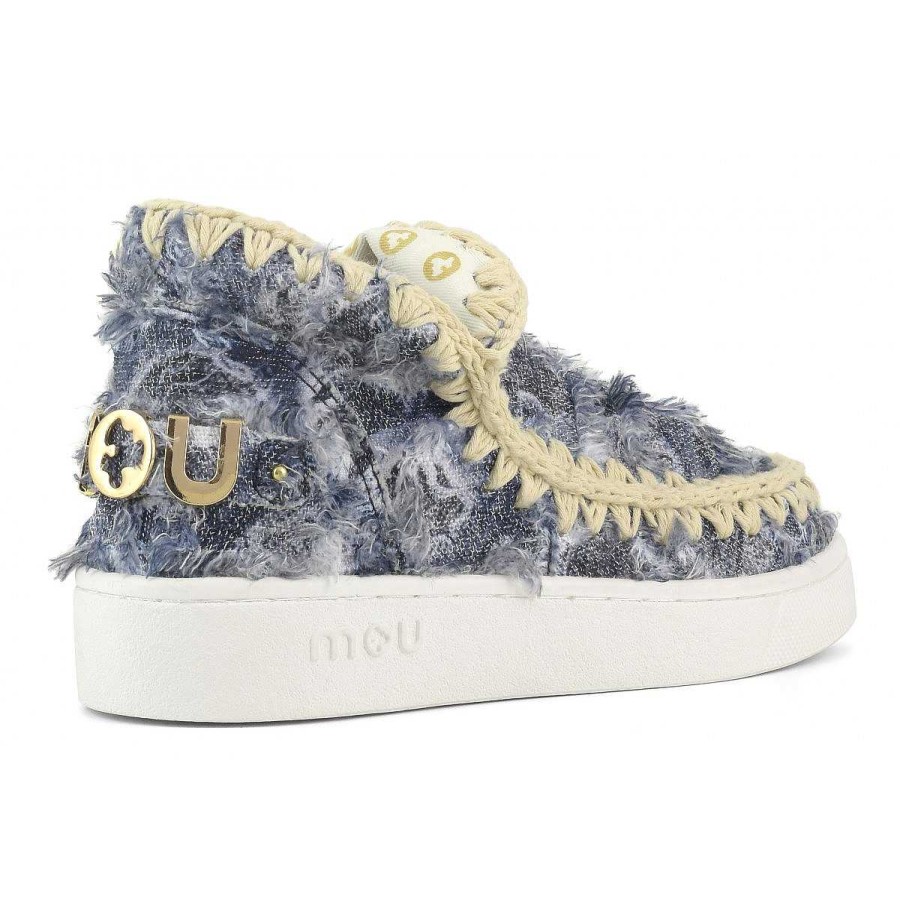 Vrouwen Mou boots Sneakers | Zomer Denim Sneaker Denim-Patchwork