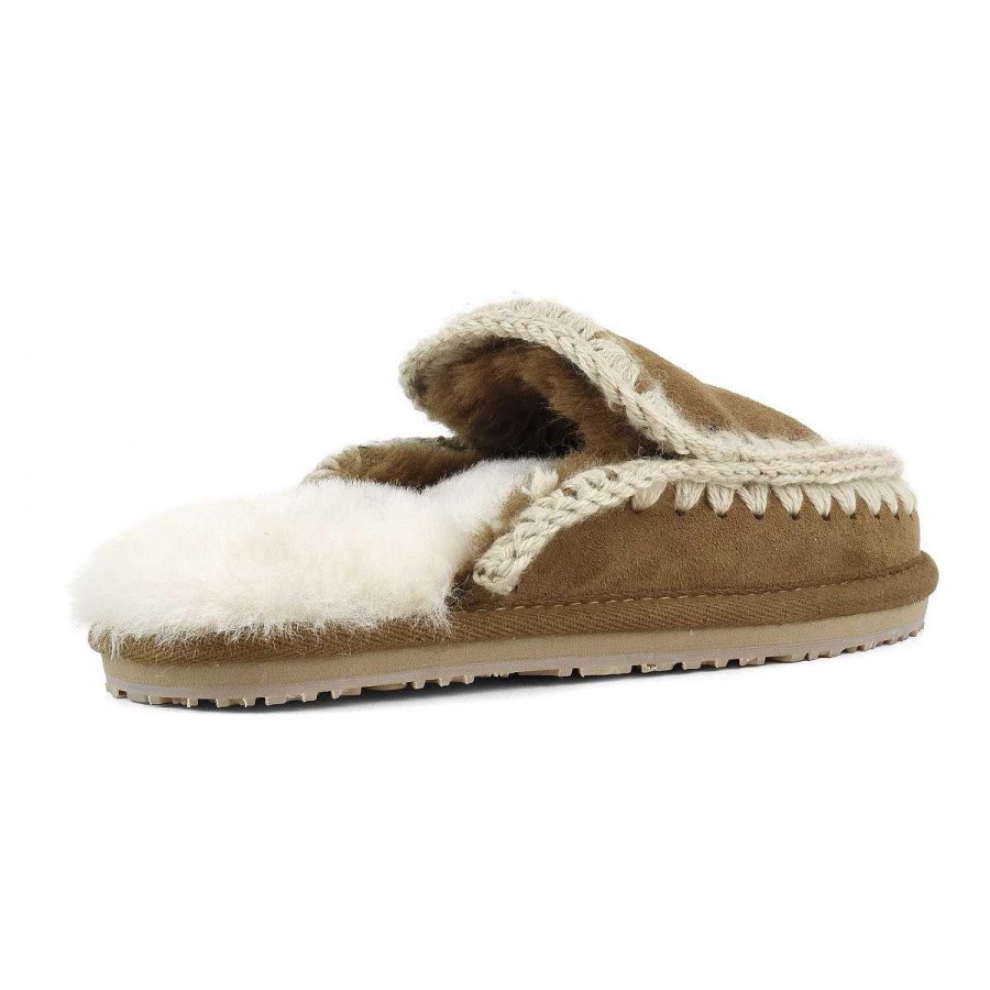 Vrouwen Mou boots Slippers | Suede Pantoffel Met Volledige Eskimo-Steek