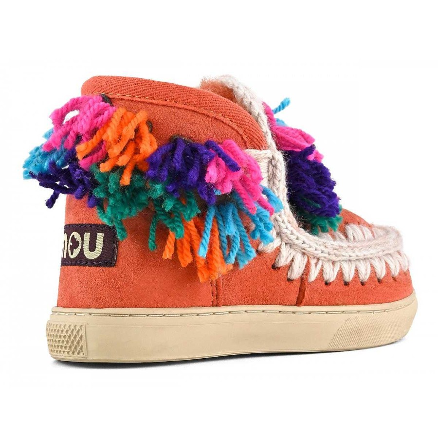 Kinderen Mou boots Sneakers | Eskimo Kid Sneaker Wolaccessoires Intense Roest